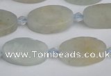 CAQ801 15.5 inches 10*16mm oval aquamarine gemstone beads