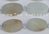 CAQ802 15.5 inches 13*20mm oval aquamarine gemstone beads