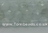 CAQ820 15.5 inches 6mm faceted round aquamarine beads wholesale