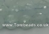 CAQ822 15.5 inches 10mm faceted round aquamarine beads wholesale