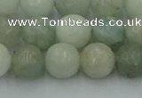 CAQ838 15.5 inches 10mm faceted round aquamarine beads wholesale