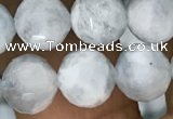 CAQ849 15.5 inches 8mm faceted round aquamarine beads wholesale