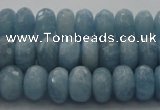 CAQ88 15.5 inches 5*9mm faceted rondelle AA grade aquamarine beads