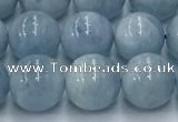 CAQ907 15.5 inches 8mm round aquamarine gemstone beads