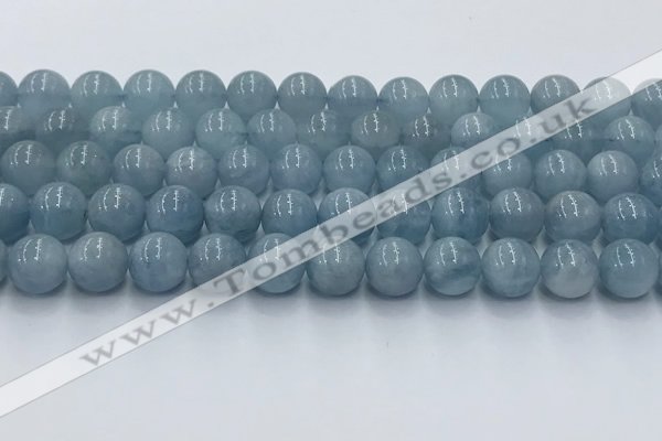 CAQ908 15.5 inches 10mm round aquamarine gemstone beads