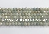 CAQ912 15.5 inches 8mm faceted round aquamarine beads wholesale