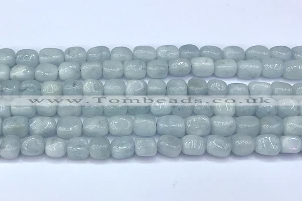 CAQ941 15 inches 7*8mm – 8*10mm nuggets aquamarine beads