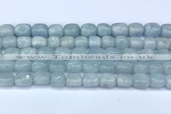 CAQ942 15 inches 9*10mm – 10*12mm nuggets aquamarine beads