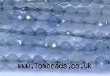 CAQ960 15 inches 2mm faceted round aquamarine beads