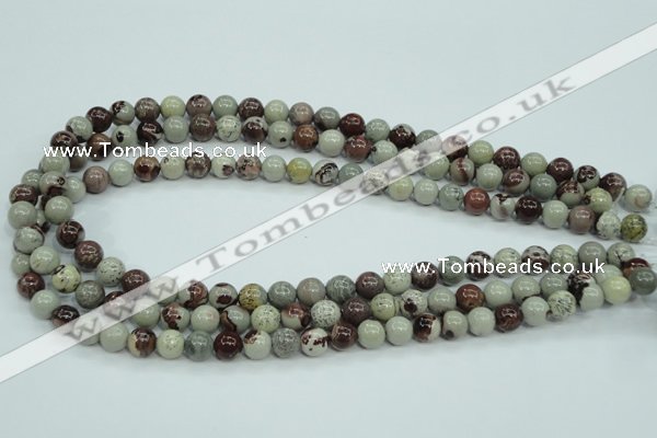 CAR03 15.5 inches 8mm round artistic jasper beads wholesale