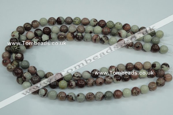 CAR04 15.5 inches 10mm round artistic jasper beads wholesale