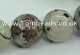 CAR09 15.5 inches 20mm round artistic jasper beads wholesale