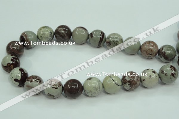 CAR09 15.5 inches 20mm round artistic jasper beads wholesale