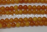 CAR100 15.5 inches 3mm round natural amber beads