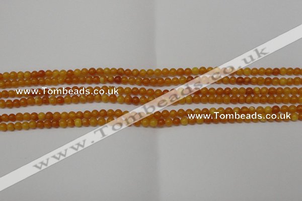 CAR100 15.5 inches 3mm round natural amber beads