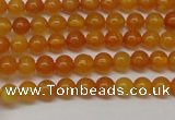 CAR101 15.5 inches 4mm round natural amber beads