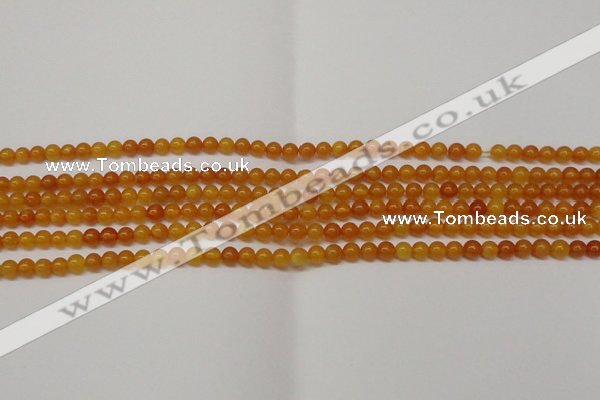 CAR101 15.5 inches 4mm round natural amber beads