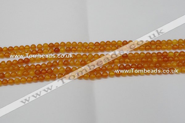 CAR102 15.5 inches 5mm round natural amber beads