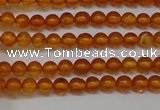 CAR105 15.5 inches 3mm round natural amber beads