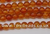 CAR106 15.5 inches 4mm round natural amber beads