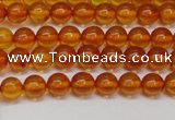 CAR107 15.5 inches 5mm round natural amber beads