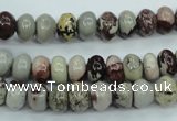 CAR11 15.5 inches 5*8mm rondelle artistic jasper beads wholesale