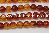 CAR112 15.5 inches 5mm round natural amber beads