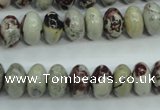 CAR12 15.5 inches 6*10mm rondelle artistic jasper beads wholesale