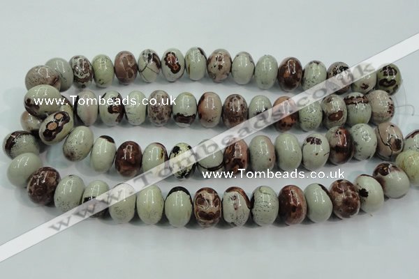 CAR18 15.5 inches 13*18mm rondelle artistic jasper beads wholesale