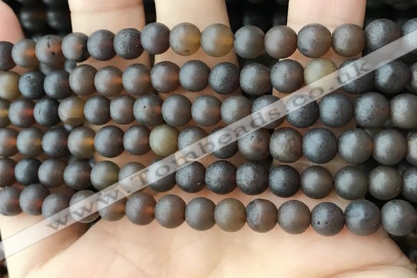 CAR217 15.5 inches 7mm round natural amber beads wholesale