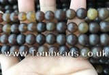 CAR219 15.5 inches 9mm round natural amber beads wholesale