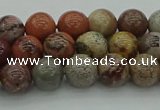 CAR351 15.5 inches 6mm round red artistic jasper beads wholesale