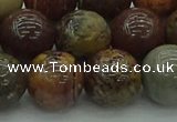 CAR355 15.5 inches 14mm round red artistic jasper beads wholesale