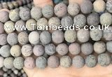 CAR373 15.5 inches 10mm round matte artistic jasper beads wholesale