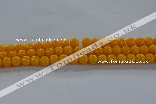 CAR403 15.5 inches 10mm round synthetic amber beads wholesale