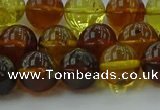 CAR503 15.5 inches 9mm - 10mm round natural amber beads wholesale