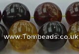 CAR510 15.5 inches 18mm - 19mm round natural amber beads wholesale