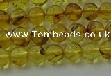 CAR521 15.5 inches 5mm - 6mm round natural amber beads wholesale