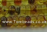 CAR538 15.5 inches 5*8mm rondelle natural amber beads wholesale