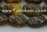 CAR548 15.5 inches 12*15mm - 13*17mm oval natural amber beads