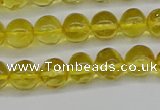 CAR555 15.5 inches 4mm - 5mm round natural amber beads wholesale