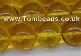 CAR566 15.5 inches 13mm - 14mm round natural amber beads wholesale