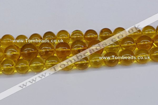 CAR567 15.5 inches 15mm - 16mm round natural amber beads wholesale