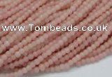 CAS01 15.5 inches 3mm round pink angel skin gemstone beads