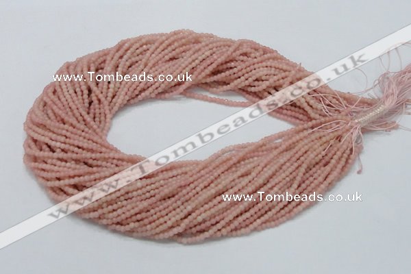 CAS01 15.5 inches 3mm round pink angel skin gemstone beads