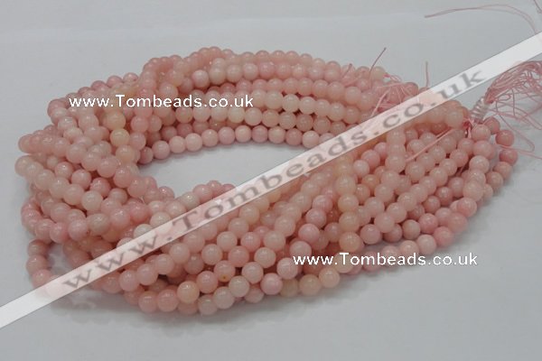 CAS04 15.5 inches 8mm round pink angel skin gemstone beads