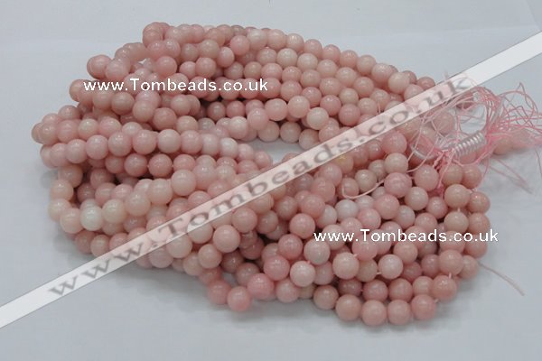 CAS05 15.5 inches 10mm round pink angel skin gemstone beads