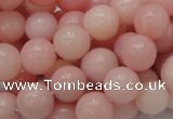 CAS06 15.5 inches 12mm round pink angel skin gemstone beads