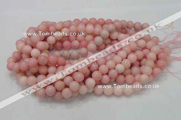 CAS06 15.5 inches 12mm round pink angel skin gemstone beads