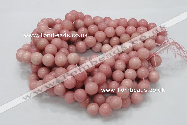 CAS07 15.5 inches 14mm round pink angel skin gemstone beads